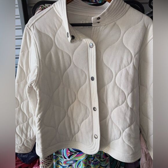 Z Supply Maya Quilted Jacket Bone sz Small EUC - Picture 5 of 7